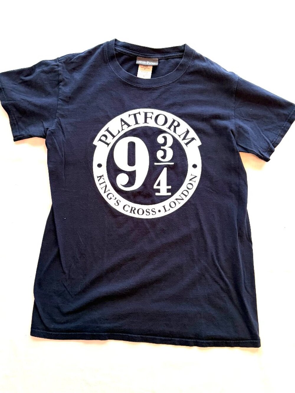 Harry Potter navy blue t-shirt S Platform 9 3/4
